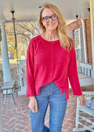 Sweet Dreams Sweater - Red - Casual Sweater - Jimberly's Boutique - Olive Branch - Mississippi