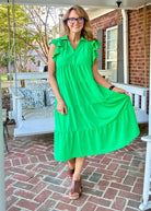Sweet Summer Dress - Kelly Green | Umgee A - Line Midi Dress - Maxi Dress - Jimberly's Boutique - Olive Branch - Mississippi
