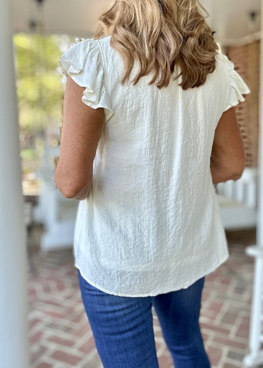 Sweetheart Top - White | Jodifl - Jodifl Top - Jimberly's Boutique - Olive Branch - Mississippi