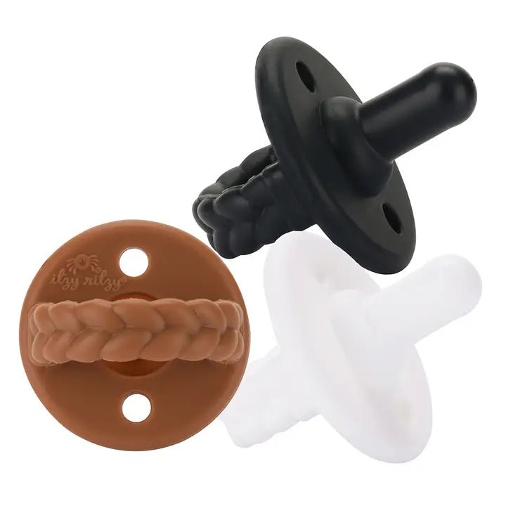 Sweetie Soother Silicone Pacifier Set of 3 - Coffee & Cream - Jimberly's Boutique - Olive Branch - Mississippi