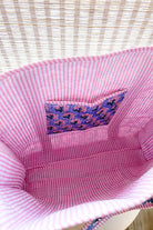 Sybil Blue and Pink Floral Tote Bag - floral tote bag - Jimberly's Boutique - Olive Branch - Mississippi