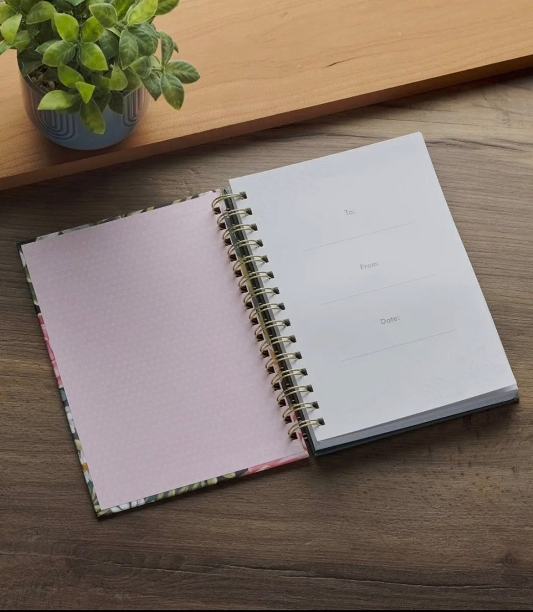 Teal Floral Love the Lord Matt. 22:37 Wirebound Journal - journal - Jimberly's Boutique - Olive Branch - Mississippi