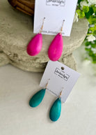 Teardrop Dangle Wood Earrings - earrings -Jimberly's Boutique-Olive Branch-Mississippi