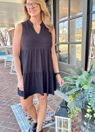 Tiered Dress - Black | Dear Scarlett - Dear Scarlett Wrinkle Free Dress -Jimberly's Boutique-Olive Branch-Mississippi