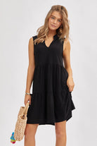 Tiered Dress - Black | Dear Scarlett - Dear Scarlett Wrinkle Free Dress -Jimberly's Boutique-Olive Branch-Mississippi