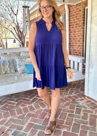 Tiered Dress - Navy | Dear Scarlett - Casual Dress - Jimberly's Boutique - Olive Branch - Mississippi