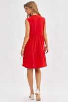 Tiered Dress - Red | Dear Scarlett (S - 3X) - Dear Scarlett Wrinkle Free Dress - Jimberly's Boutique - Olive Branch - Mississippi