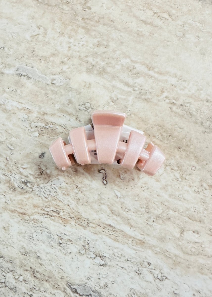 Tiny Hair Clip | Classic | Teleties | Pearly Pink - Teletie Classic Hair Clip - Jimberly's Boutique - Olive Branch - Mississippi