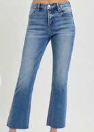 Tippah Tummy Control Crop Straight Jeans | Risen - risen jeans -Jimberly's Boutique-Olive Branch-Mississippi
