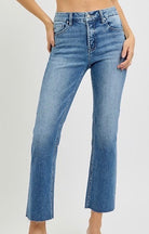 Tippah Tummy Control Crop Straight Jeans | Risen - risen jeans -Jimberly's Boutique-Olive Branch-Mississippi