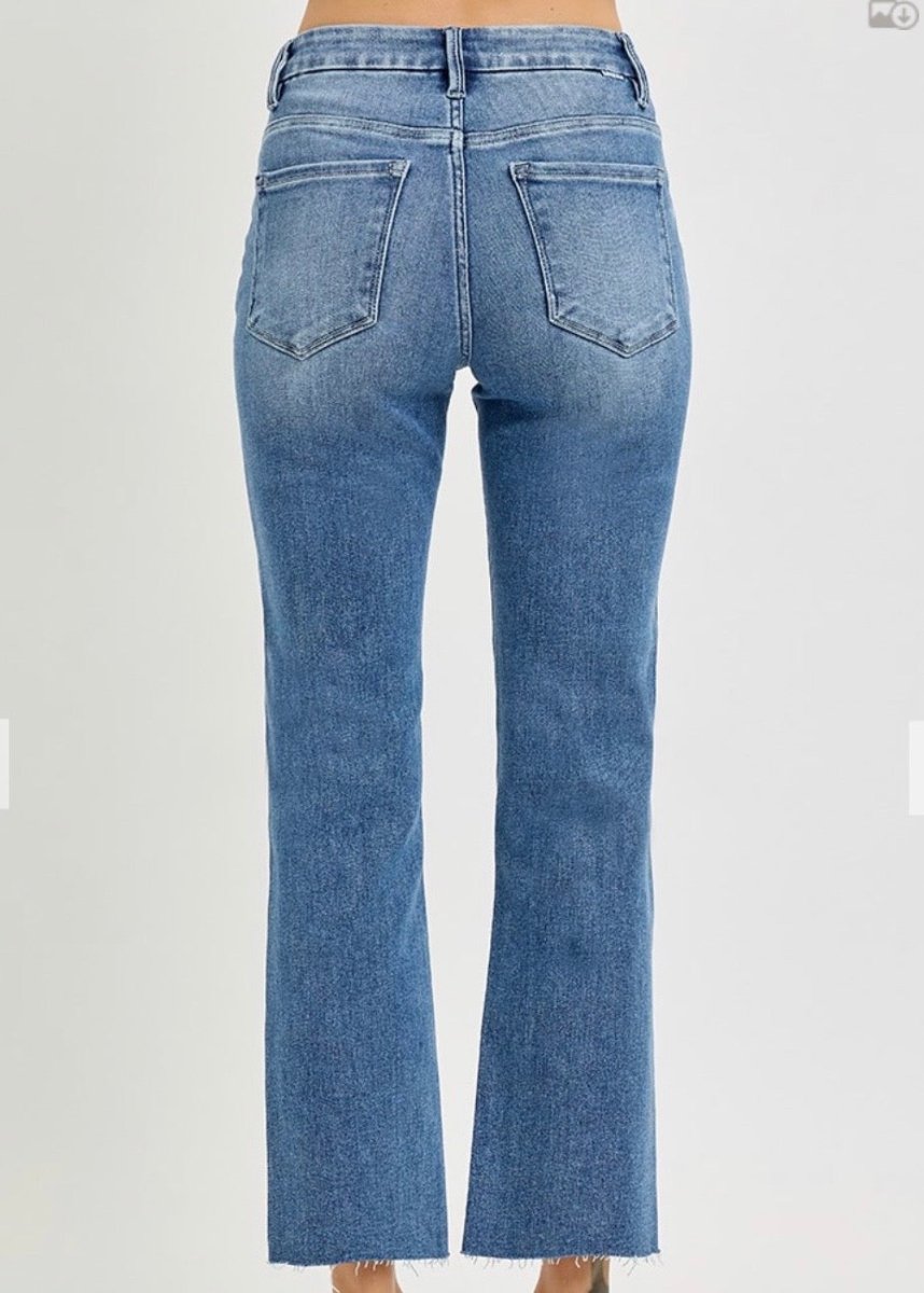 Tippah Tummy Control Crop Straight Jeans | Risen - risen jeans -Jimberly's Boutique-Olive Branch-Mississippi