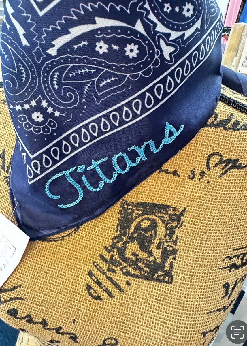 Titans Embroidered Bandana - accessories - Jimberly's Boutique - Olive Branch - Mississippi