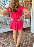 Top Pick Romper - Flamingo Pink - romper - Jimberly's Boutique - Olive Branch - Mississippi