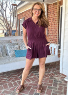 Top Pick Romper - Maroon - romper - Jimberly's Boutique - Olive Branch - Mississippi