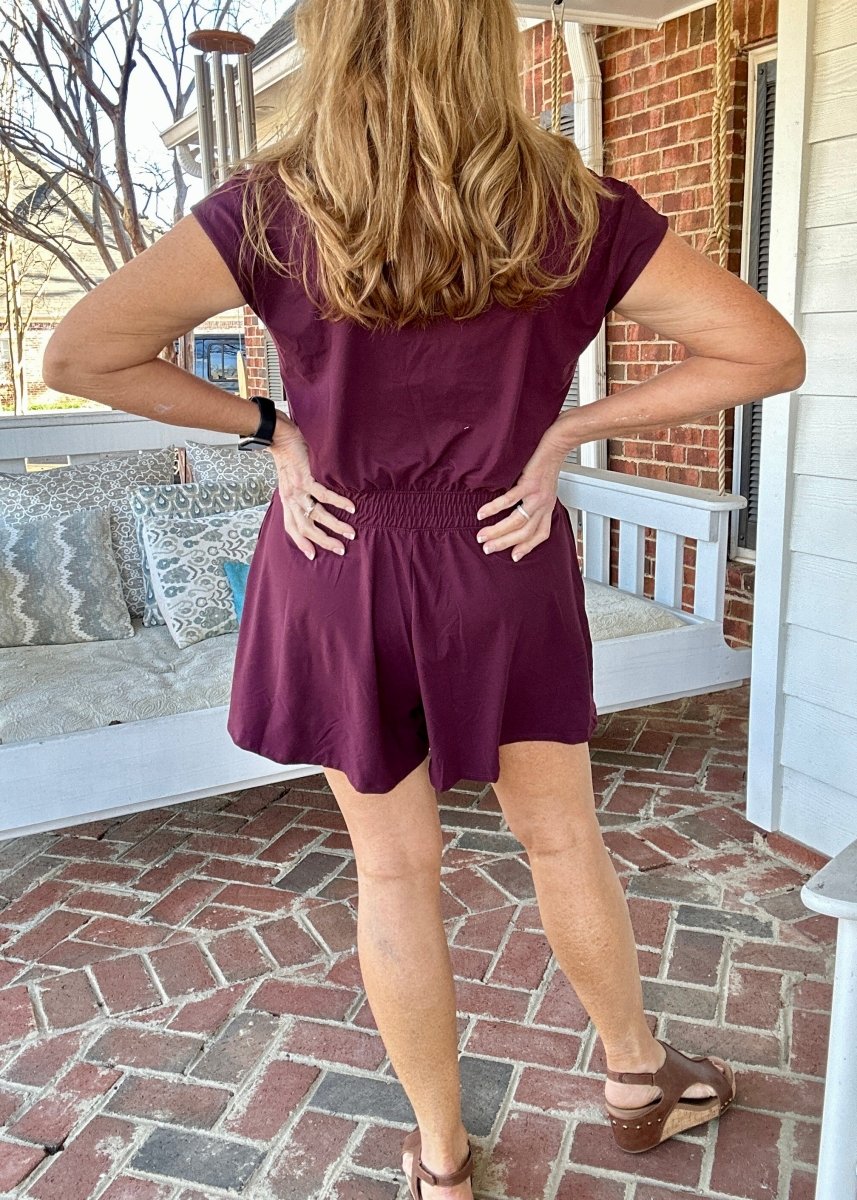 Top Pick Romper - Maroon - romper - Jimberly's Boutique - Olive Branch - Mississippi