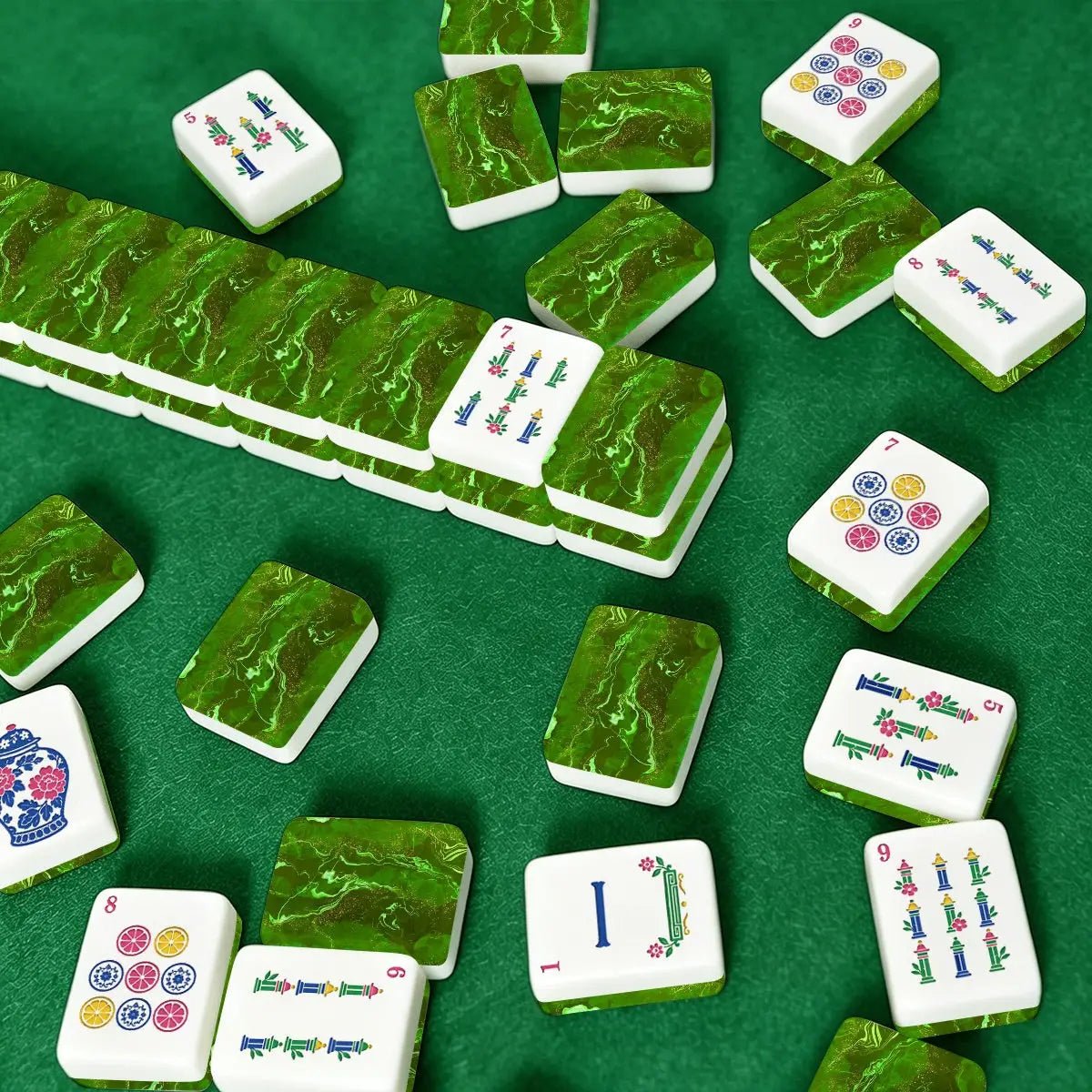 Traditional Geode Green Mahjong Tiles | Brewtifully - Mahjong Tiles -Jimberly's Boutique-Olive Branch-Mississippi