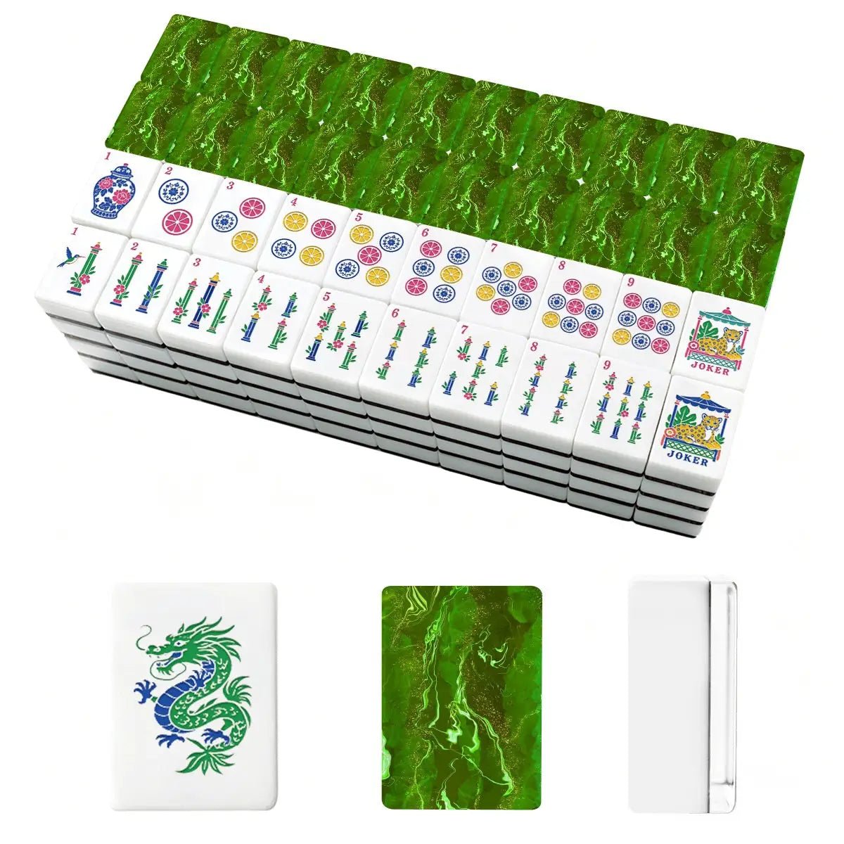 Traditional Geode Green Mahjong Tiles | Brewtifully - Mahjong Tiles -Jimberly's Boutique-Olive Branch-Mississippi