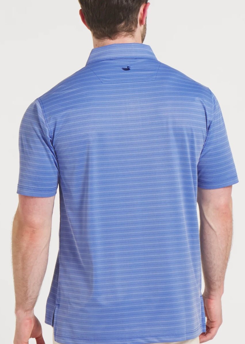 Tyner Twill Polo - Blue/White | Southern Marsh - Southern Marsh Polo - Jimberly's Boutique - Olive Branch - Mississippi