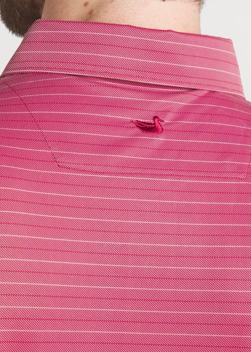 Tyner Twill Polo - Crimson/White | Southern Marsh - Southern Marsh Polo - Jimberly's Boutique - Olive Branch - Mississippi