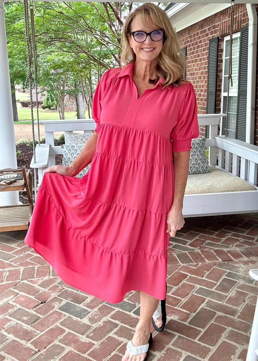 Springtime Long Dress Pink by Umgee RESTOCK Soon