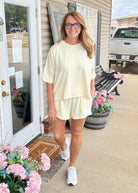 Umgee Jacquard Knit Shorts Set - Butter - short set - Jimberly's Boutique - Olive Branch - Mississippi