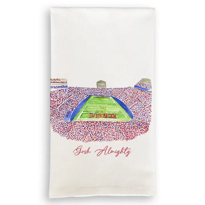 University of Mississippi Football Stadium Tea Towel - Dishtowel - Jimberly's Boutique - Olive Branch - Mississippi