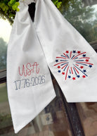 USA/Fireworks Handmade Wreath Sash - Embroidered - Wreath Sash - Jimberly's Boutique - Olive Branch - Mississippi