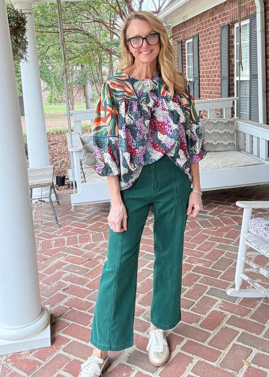 Utility Pocket Denim Pants - Hunter - Jimberly's Boutique-Olive Branch-Mississippi