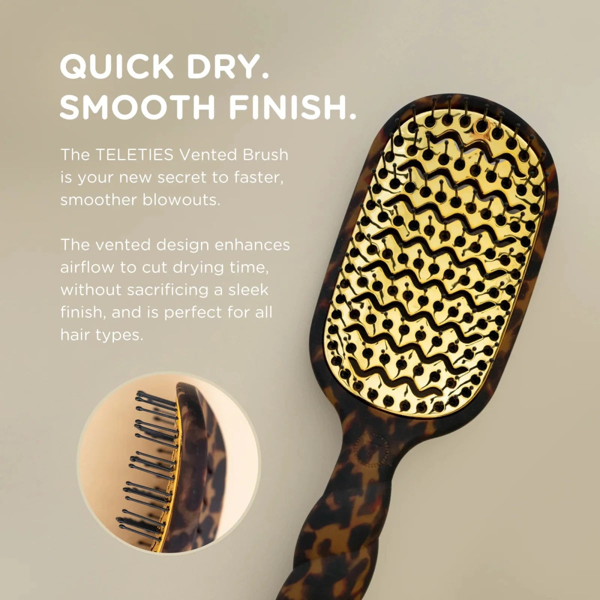 Vented Hair Brush - Full Size - Tortoise - Jimberly's Boutique - Olive Branch - Mississippi