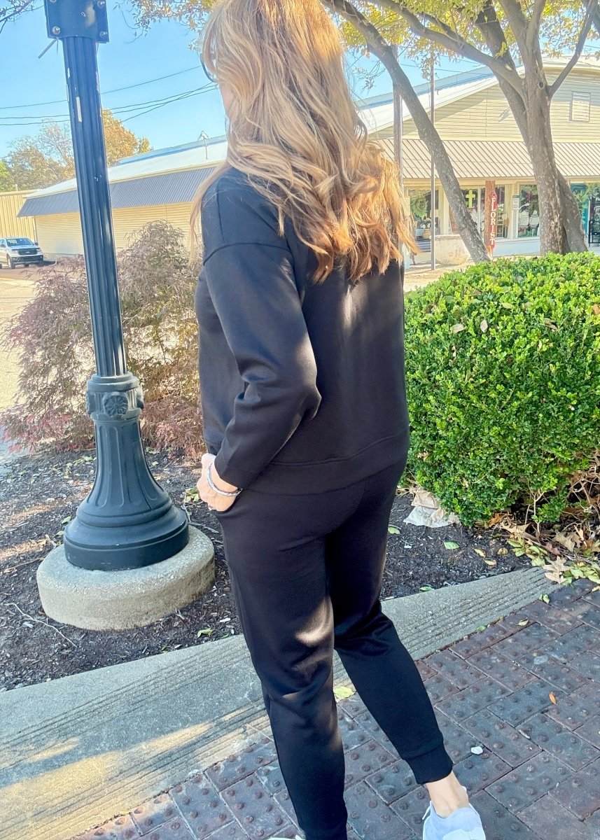 Venus Scuba Jogger Set - Black - jogger set - Jimberly's Boutique - Olive Branch - Mississippi