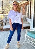 Vervet Jeans | Amber Mid Rise | Crop Skinny | Dark Wash - Skinny Jeans -Jimberly's Boutique-Olive Branch-Mississippi