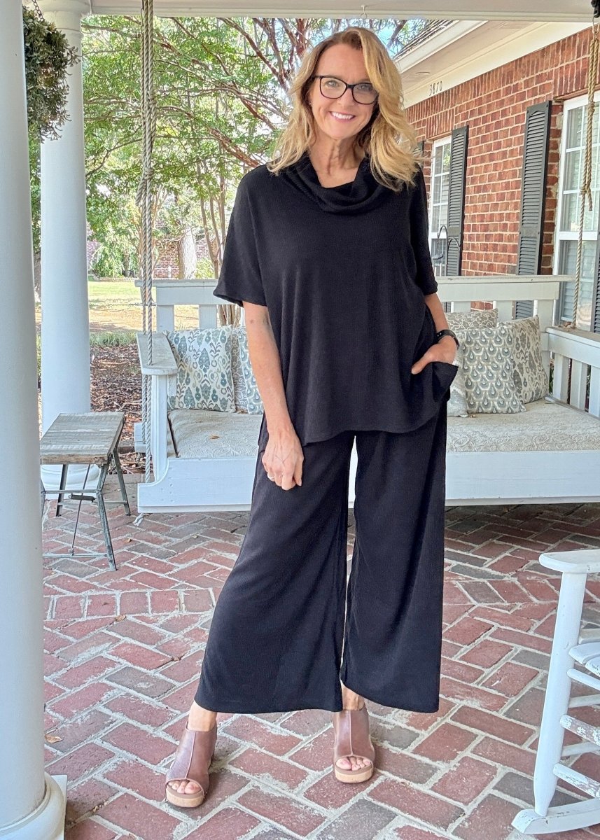 Villa Pants Set - Black | Dear Scarlett - pants set - Jimberly's Boutique - Olive Branch - Mississippi