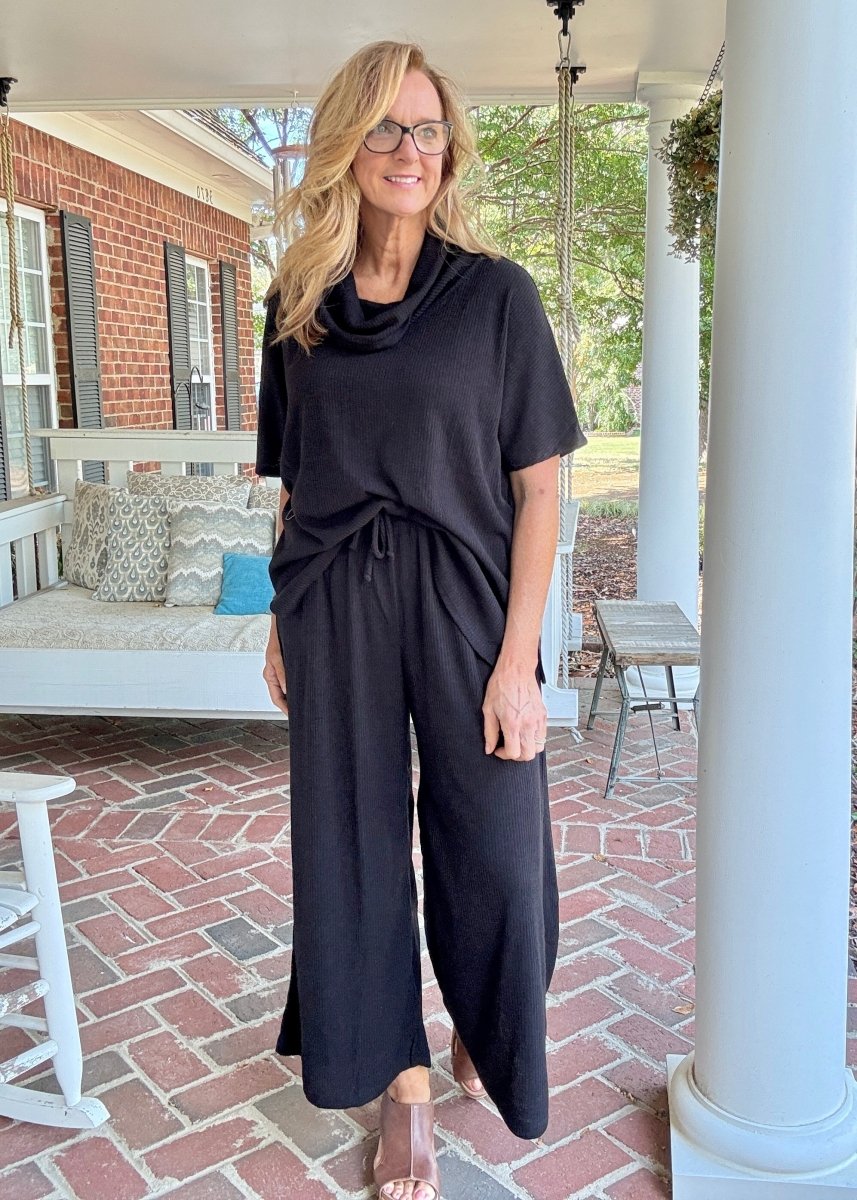 Villa Pants Set - Black | Dear Scarlett - pants set - Jimberly's Boutique - Olive Branch - Mississippi