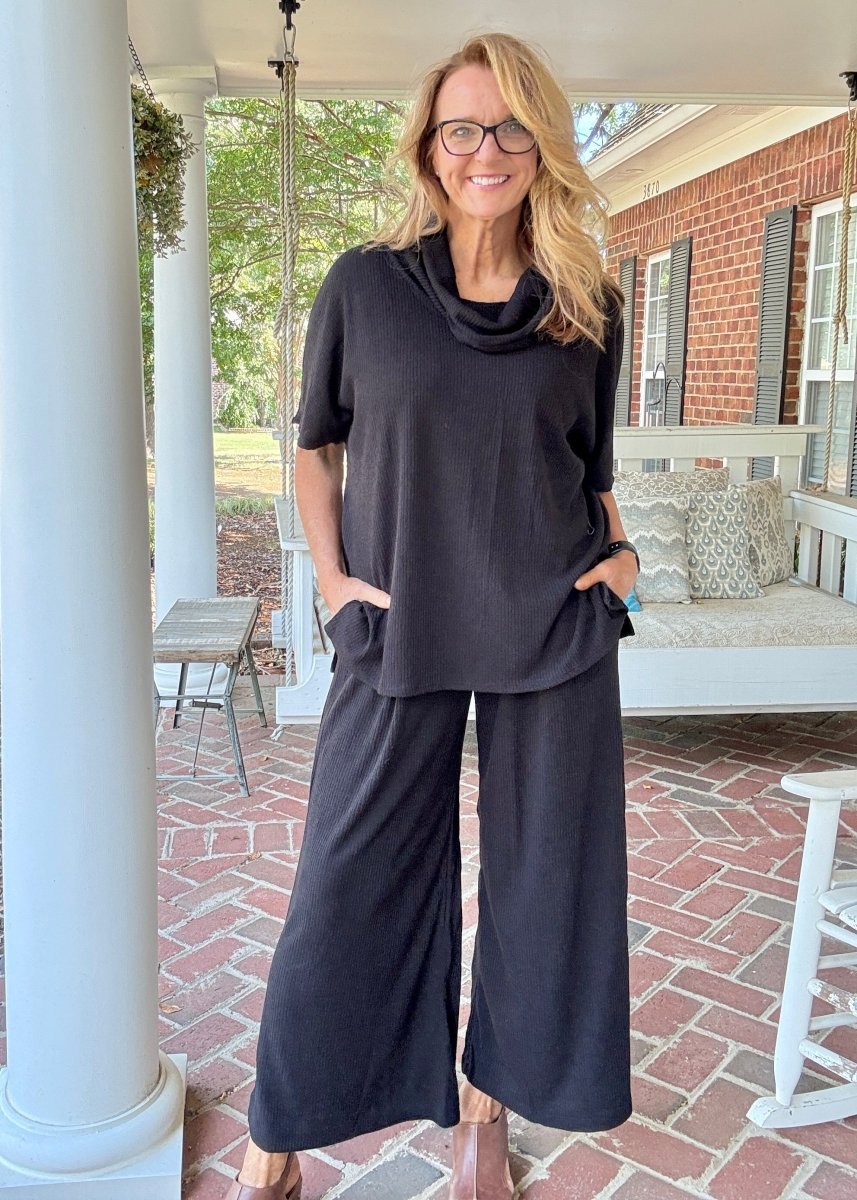Villa Pants Set - Black | Dear Scarlett - pants set - Jimberly's Boutique - Olive Branch - Mississippi