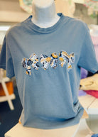 Vintage Triple Bow Applique' T Shirt - Blue Jean - casual t shirt - Jimberly's Boutique - Olive Branch - Mississippi
