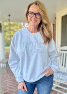 VOLS Tone on Tone Applique' Sweatshirt - Jimberly's Boutique - Olive Branch - Mississippi