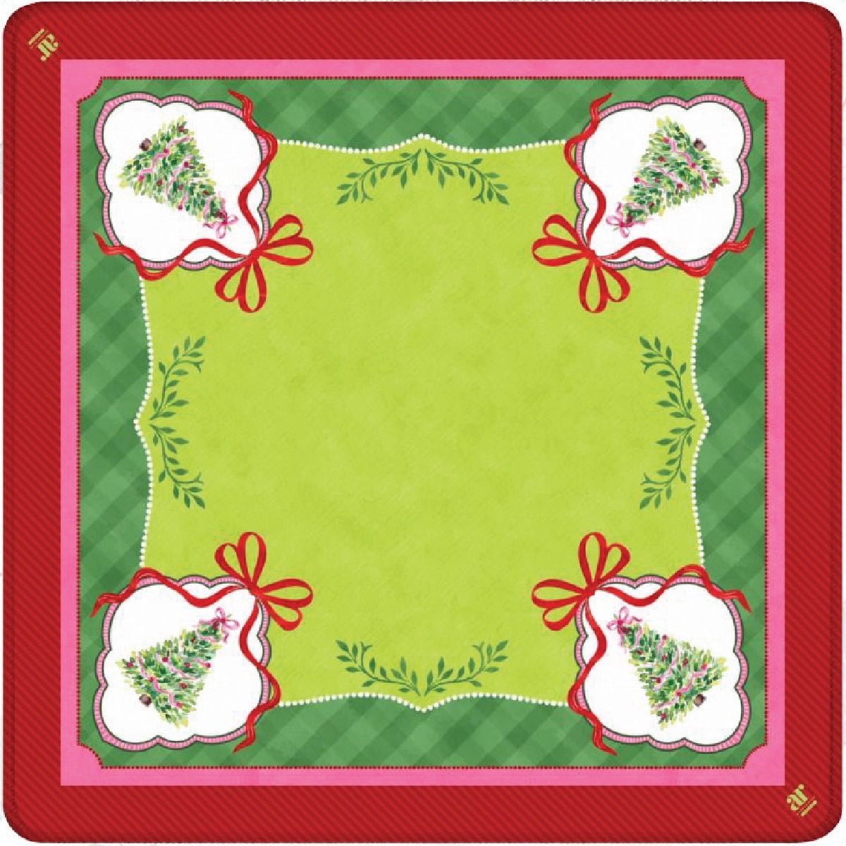 Watercolor Christmas Tree Mahjong Mat | Anders Ruff - Mahjong Mat -Jimberly's Boutique-Olive Branch-Mississippi