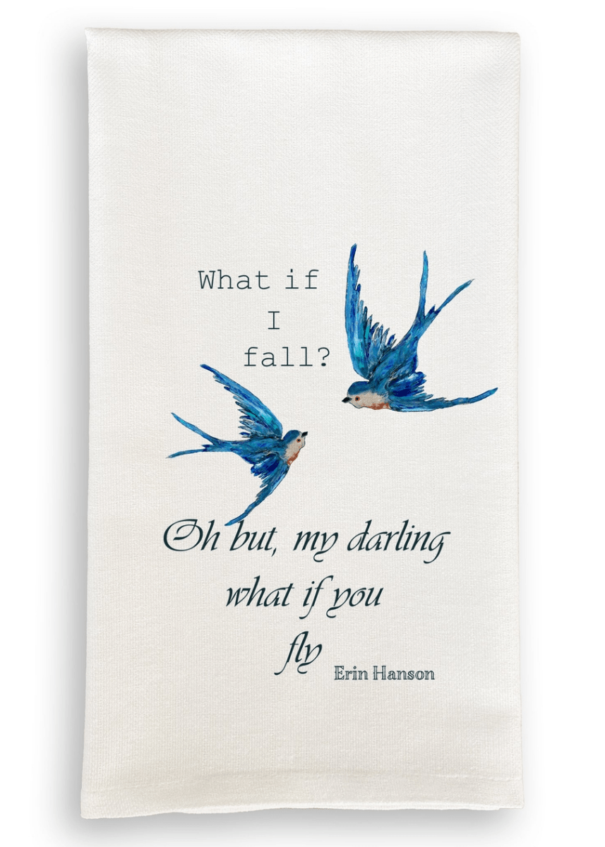 What If I Fall Tea Towel - Dishtowel - Jimberly's Boutique - Olive Branch - Mississippi