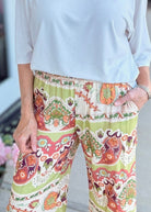 Wide Leg Border Print Pants | Umgee - pants -Jimberly's Boutique-Olive Branch-Mississippi
