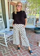 Wide Leg Polka Dot Pants - Black | Jodifl - Pants -Jimberly's Boutique-Olive Branch-Mississippi
