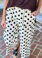 Wide Leg Polka Dot Pants - Black | Jodifl - Pants -Jimberly's Boutique-Olive Branch-Mississippi
