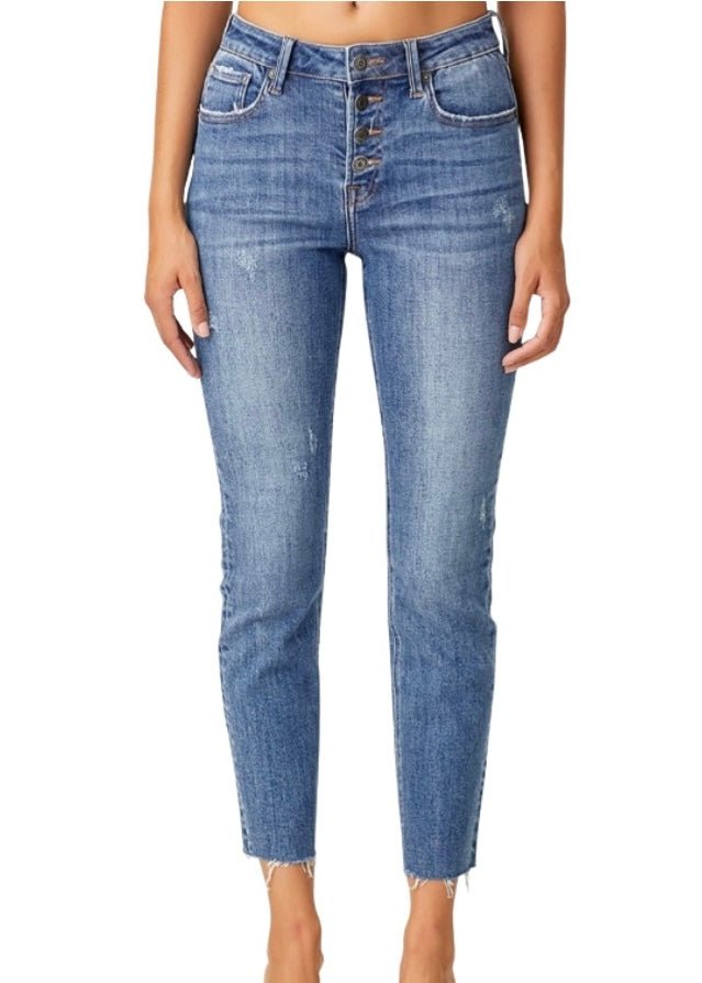 Winston Button Fly Skinny Jeans | Risen - risen jeans - Jimberly's Boutique - Olive Branch - Mississippi