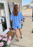 Woven Airflow Shorts Set - Cornflower Blue - short set - Jimberly's Boutique - Olive Branch - Mississippi
