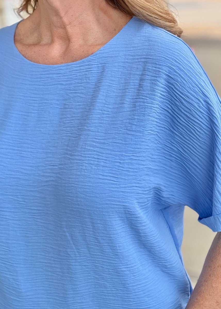 Woven Airflow Shorts Set - Cornflower Blue - short set - Jimberly's Boutique - Olive Branch - Mississippi