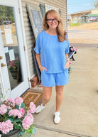 Woven Airflow Shorts Set - Cornflower Blue - short set - Jimberly's Boutique - Olive Branch - Mississippi