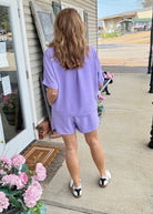 Woven Airflow Shorts Set - Lavender - short set - Jimberly's Boutique - Olive Branch - Mississippi