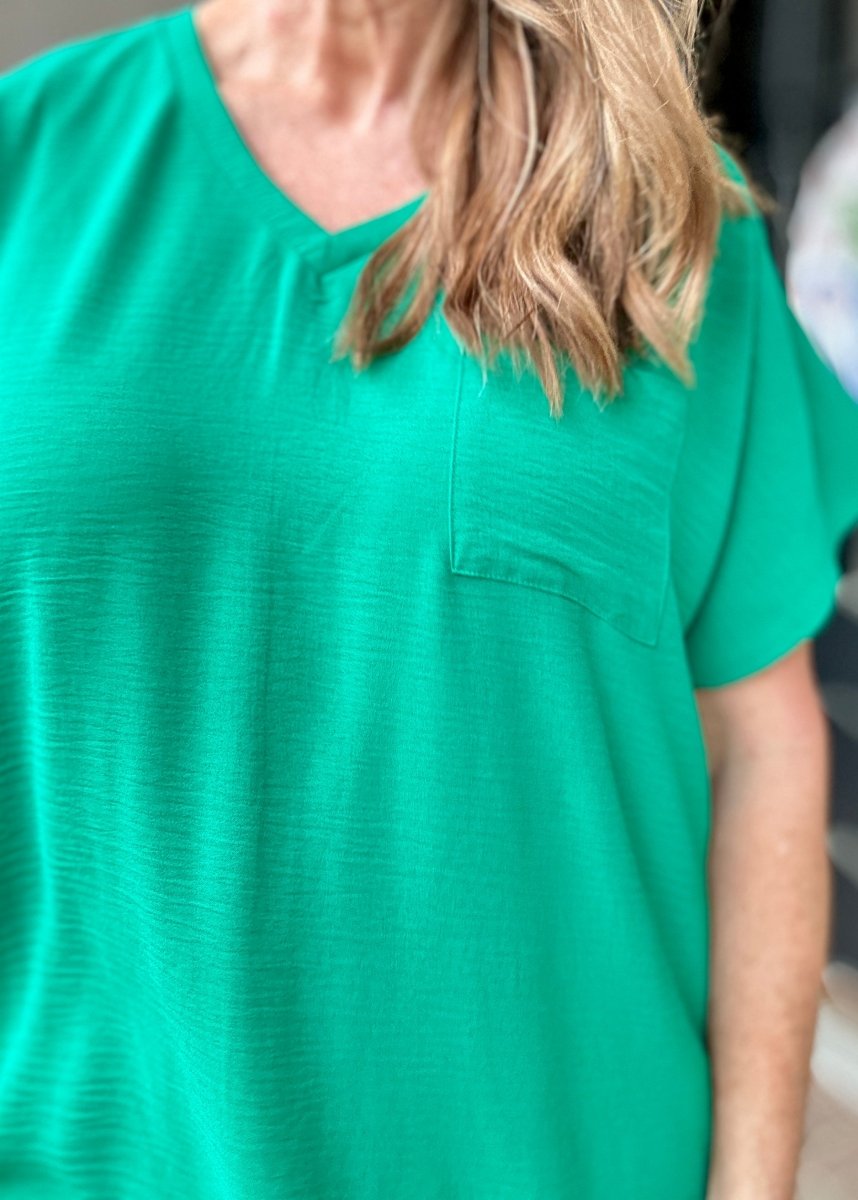 Woven Airflow T Shirt Dress - Kelly Green Jimberly's Boutique Woven Airflow T Shirt Dress - Kelly Green Jimberly's Boutique