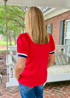 Zip Front Knit Top - Red | Umgee - Umgee Top -Jimberly's Boutique-Olive Branch-Mississippi
