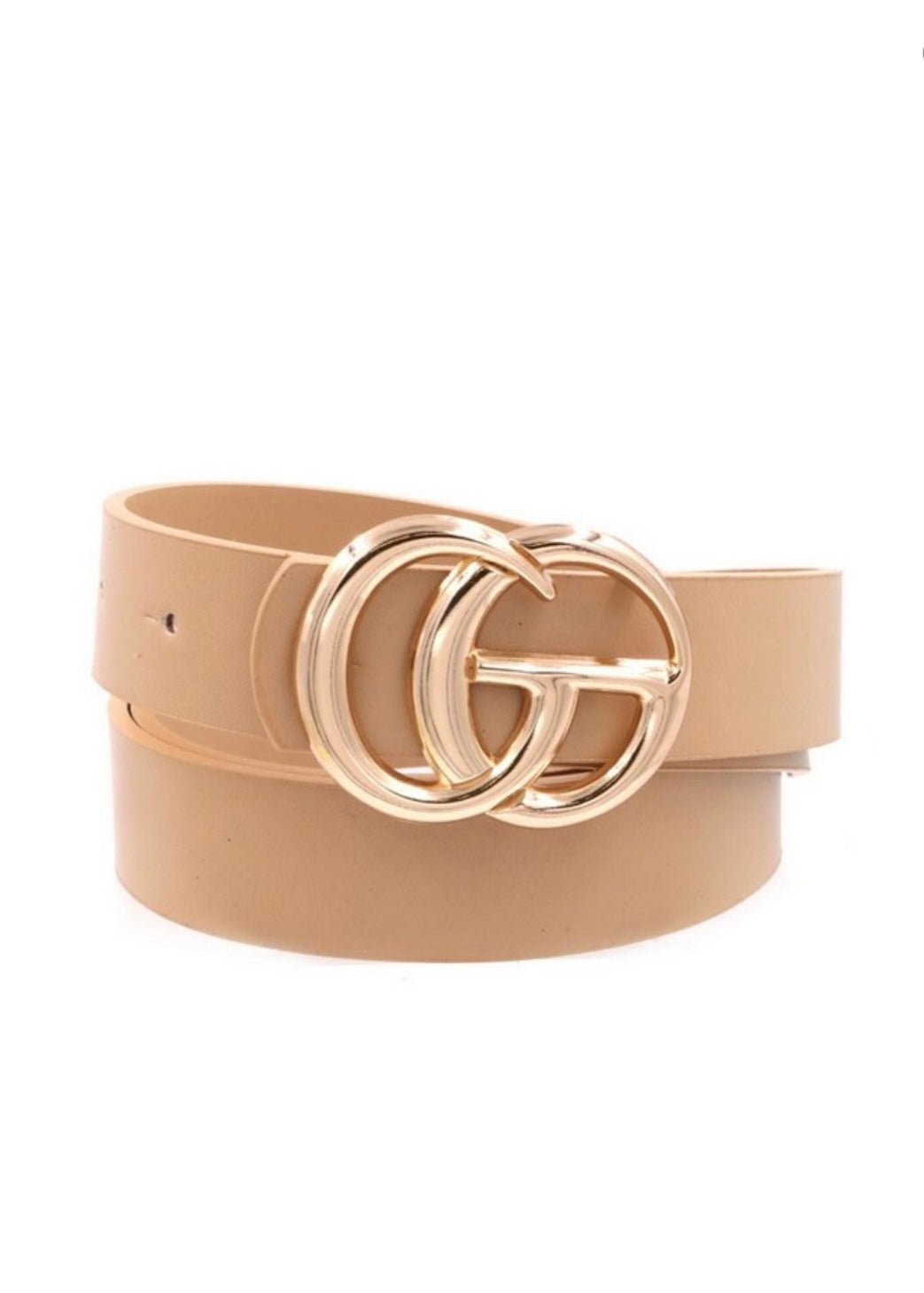 1" CG Faux Leather 40' Buckle Belt - Jimberly's Boutique