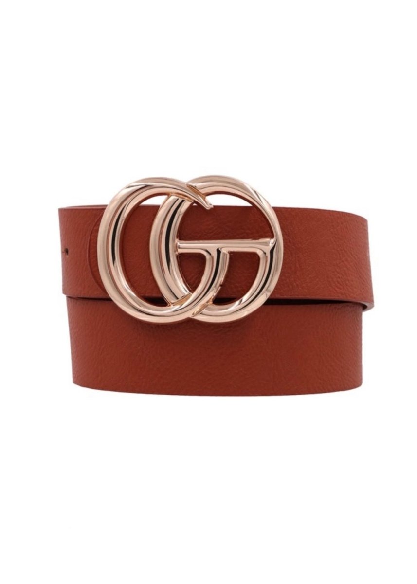 1.25" CG 40' Faux Leather Buckle Belt - belt -Jimberly's Boutique-Olive Branch-Mississippi